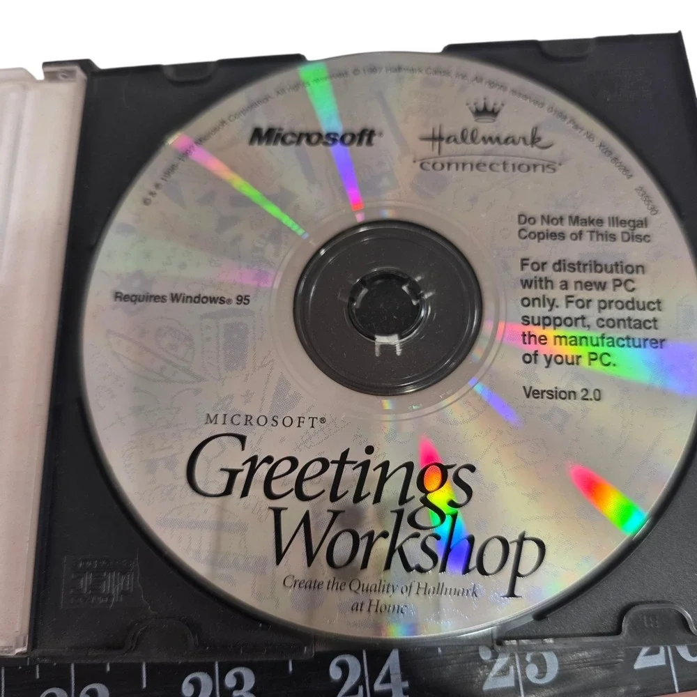 Microsoft Greetings Workshop Hallmark Connections‎ PC CD-ROM Win95 Untested